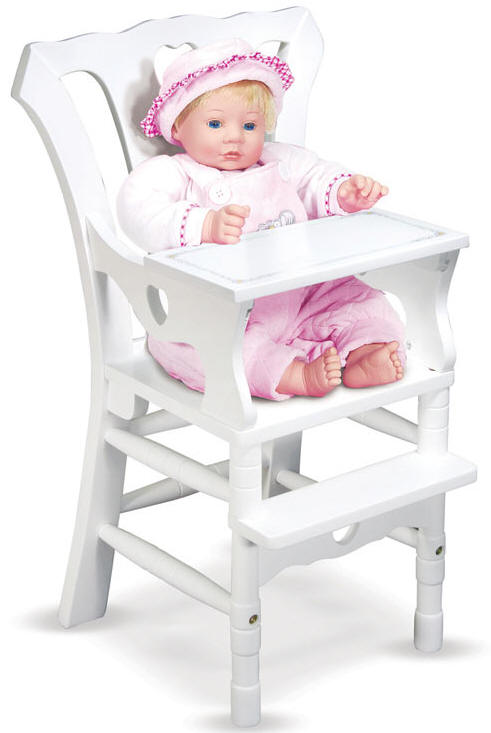 baby doll crib and highchair