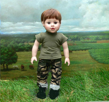 boy soldier doll army, navy
