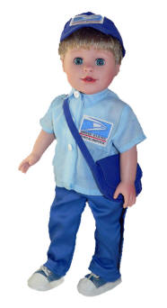 boy doll mailman outfit