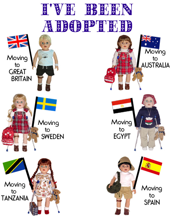 Our play therapy dolls are used for Disability Awareness around the world!