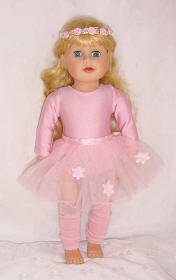 doll ballerina warmup suit