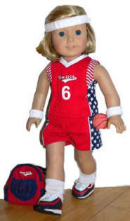 basketball outfit for your doll