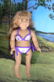 18 inch doll bikini