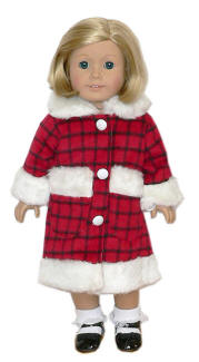 plaid coat dressy american girl dolls