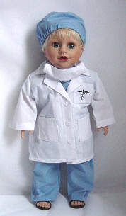 boy doctor doll in boy clothes