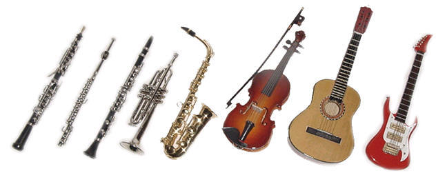 Musical instruments for dolls