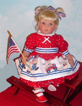 Fourth of July baby doll dress