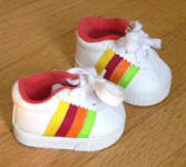 Rainbow tennis sneakers