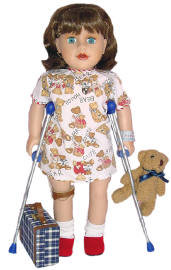 doll who fell off bike needs to mend but feels disabled