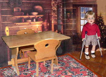 Table and Chair furniture like Kit doll